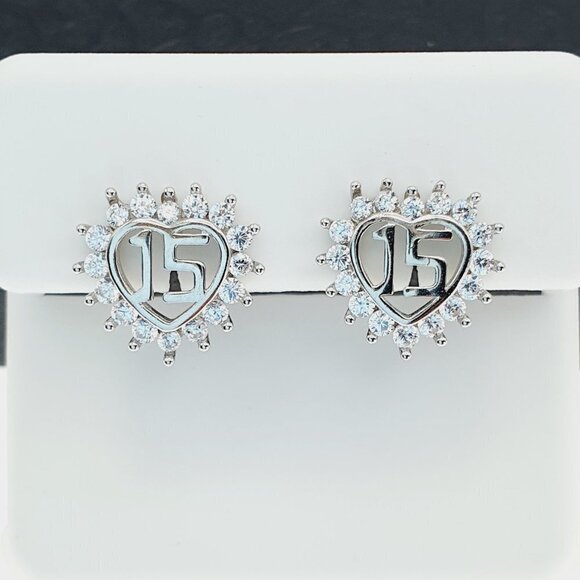 "925 sterling silver luxury CZ earrings for women/girls, Best for gift, RJUS2202 - Picture 7 of 9